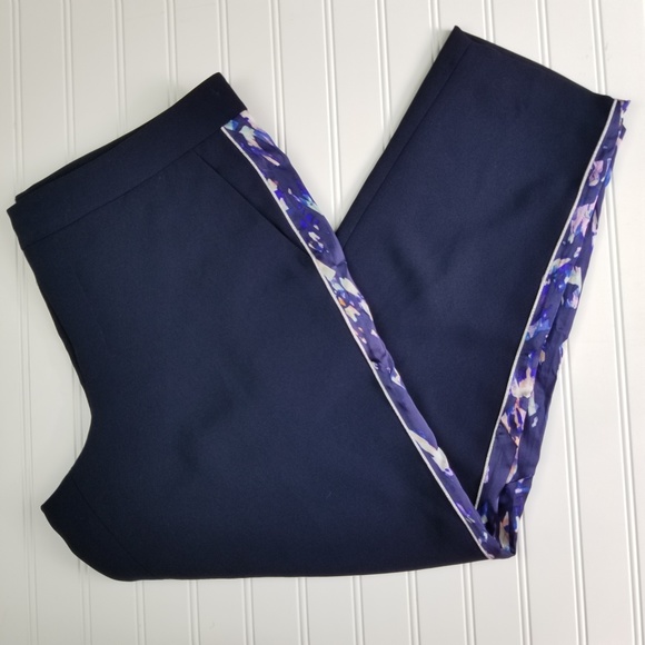 Club Monaco Pants - Club Monaco Navy Blue Stevie Tuxedo Pants Size 12